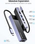 USB C Hub, ORICO 5 in 1 MacBook Docking Station Multiport Adapter with PD 60W, HDMI 4K@30Hz, Compatible with Dell/HP