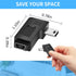 UCEC USB 2.0 Adapter Plug - Mini USB to Mini USB, Left and Right Angle, Pack of 2