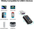 USB C Magnetic Adapter (Straight 2 Packs), USB2.0 Type C Connector with PD 120W Charge