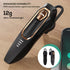 Single Ear Bluetooth Headset with 30H Talking Time, Noise Canceling Hands-Free Calls Wireless Earpiece for Driving, Gold