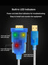 DTECH 10 Feet USB 2.0 to RS232 DB9 Serial Port Adapter Cable with FTDI Chipset for Windows 11, 10, 8, 7 and Mac Linux