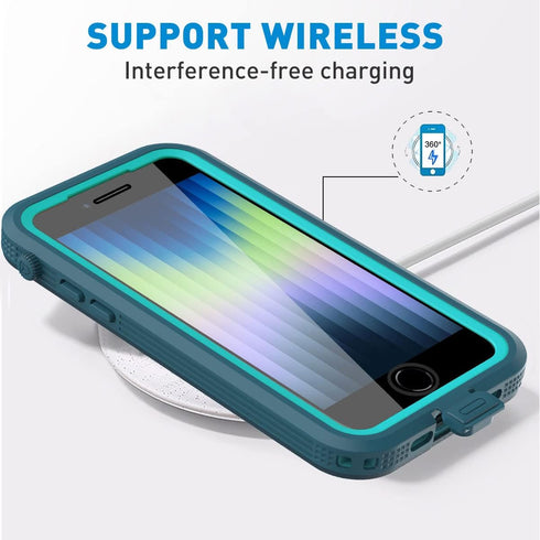AICase iPhone SE 2020/2022/iPhone 7/8/6/6s Waterproof Case, 4.7" 360 Dustproof and Shockproof, Full Body Protection for
