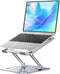 H&C(hcck&Cllassp) Aluminum Laptop Stand for Desk, Foldable and Portable Laptop Riser, Adjustable Notebook