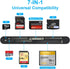 Rocketek 3.0, 7-in-1 xD-Picture Card Reader USB Multi-Card Reader for xD/CF/MS/SD/TF, Memory Card Reader/Adapter