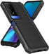 360 Full-Body Soft TPU Bumper Case for TCL 50 XE with Tempered Glass Screen Protector, Shockproof Protective Cover,