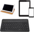 French European AZERTY Bluetooth Keyboard, 10inch Slim Portable Tablet Keyboard with Brushed Metal Texture for Phone