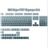 JOMKIZ PBT Keycaps Set, 135 Keys Double Shot Side Engraved Transparent Cherry Profile Backlit Keycaps