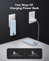 VRURC Portable Charger with Wall Plug, 10000mAh Power Bank, 22.5W Fast Charging, Slim Compact Battery Pack