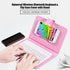 Portable Bluetooth Keyboard with Leather Case Cover for 4.5''-6.8'' iOS, Android and Windows Smart Phones