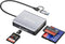 Veeloon Multi OTG SD Card Reader, 4-in-1 USB C USB 3.0 Dual Connector