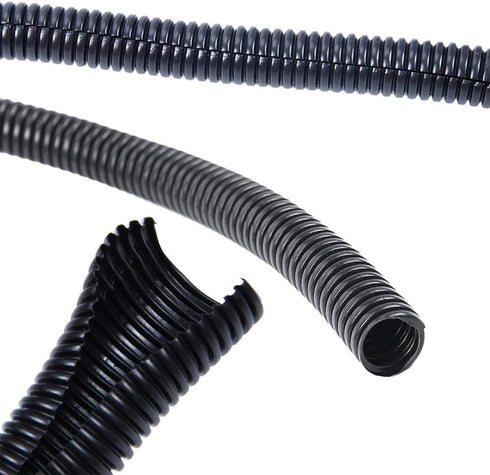 PIVBY 30 ft Dog Cat Cord Protector Wire Loom Tubing for Electric Wires Chewing by Pets - Manages Open Cables