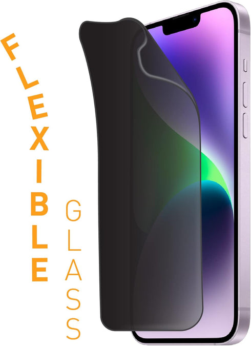ARMOR Flexible Glass Screen Protector, Privacy Guard 9H for iPhone 14 Plus