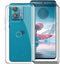 Motorola Edge 40 Neo Case with 3 x Tempered Glass Screen Protector, Transparent Shockproof Soft Silicone Protection