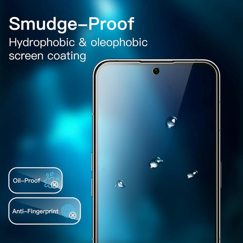 JETech 9H Tempered Glass Screen Protector for Nothing Phone 2, 6.7-Inch, HD Clear, Anti-Scratch, 3-Pack