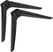 VOSAREA Television Pedestal Feet and Tabletop Tv Base, No-Drill Plastic Dual-Hole Mounting Stand