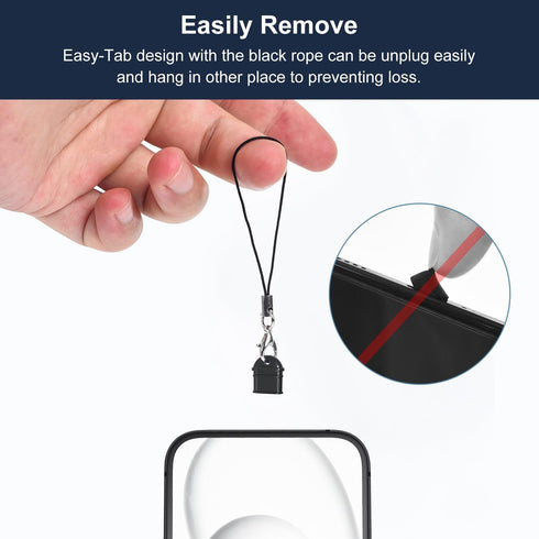 15PCS USB Type C Anti Dust Plug Kit for Samsung Galaxy S23/S23+/S23/S22/S21/S20 Ultra, Charger Cleaning Brush [Not Fit