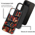 DJSOK 14 Compatible with iPhone Pro Max,Glossy PC Anti-Scratch Shockproof Case - Bookshelf Floral Fabric Library