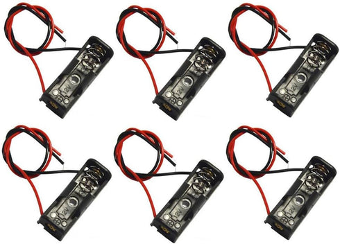 LampVPath (Pack of 6): 12V/23A Battery Case with Leads Wires