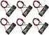 LampVPath (Pack of 6): 12V/23A Battery Case with Leads Wires