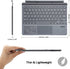 Keyboard Case for Surface Go 3 2021 / Go 2 2020 / Go 2018, Ultra-Slim Wireless Keyboard with Touchpad - Grey