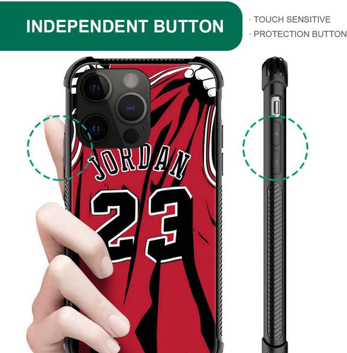 Basketball Player 36 Pattern iPhone 14 Pro Case, Anti-Scratch Shockproof Cover for Boys & Men, 6.1-inch Compatible.