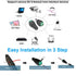 "DC Power Connector 15 Pairs 12V Male+Female 2.1x5.5MM Adapter for CCTV Camera and LED Strip Light"