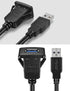 USB3.0 Square Flush Mount - 1M 3ft USB 3.0 Extension Mount Cable for Car, Boat, Motorcycle
