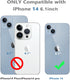 iPhone 14 Waterproof Case, Shockproof Dustproof with Built-in Screen Protector, Magnetic Ring (Black)