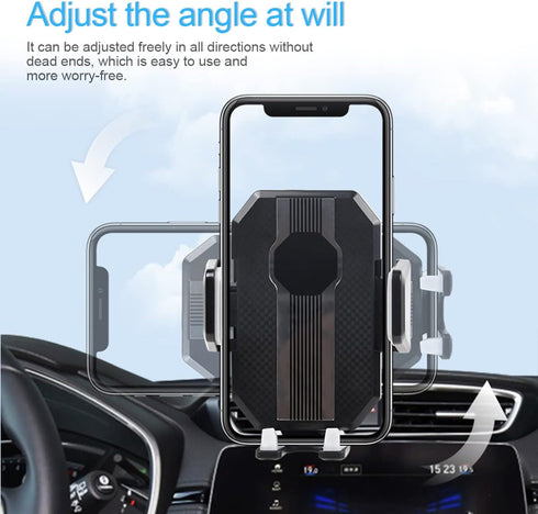 Car Phone Mount, 360° Rotatable Upgraded Holder with Suction Cup for Dashboard, Windshield, Universal for iPhone 13/12