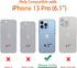 GiiKa for iPhone 13 Pro Case with Screen Protector, 6.1 inch Clear Full Body Shockproof Floral Hard Case for Girls Women