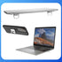 Xosjska 2 PCS Invisible Computer Keyboard Stand, Portable Keyboard Riser, Zinc Alloy Self-Adhesive Mini Laptop Stand