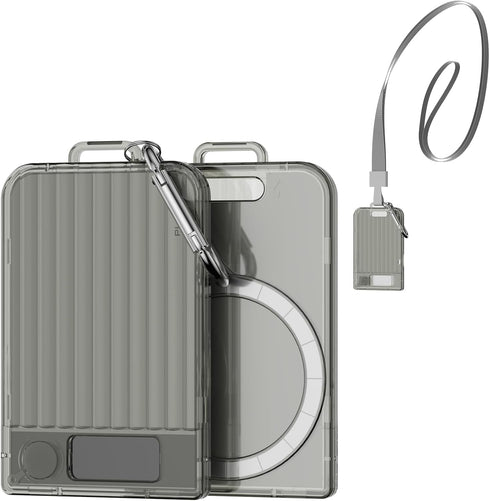 Wacanc Magnetic Holder for Plaud Note&Plaud Note Pro(2025) with Lanyard&Carabiner,Anti-Scratch Hard Slim PC