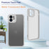 Matte Shockproof Protective Hard Back Slim Case for iPhone 11, Frosted Translucent Back Phone Cover, Anti-Fingerprint