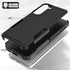 Samsung Galaxy S22 Plus Case, Dual Layer Protective Heavy Duty Cell Phone Cover with Screen Protector, Black