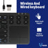 Vilros 2.4G Wireless & Wired Touch Keyboard with Built-in Touchpad, USB Wired + 2.4G Compatible with Raspberry Pi