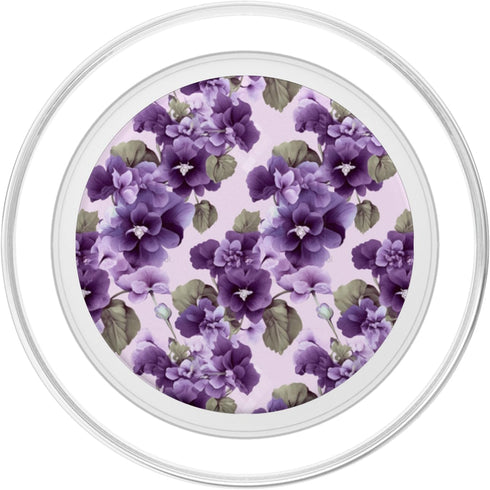 Vintage Flowers African Violet Lover African Violet Inspired Flower Pattern Plant Lover Floral PopSockets MagSafe
