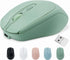 Rechargeable Wireless Mouse, Bluetooth Mouse for Laptop/iPad/MacBook Pro/Air, Slim Silent Mouse (Green)