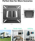 Monitor Wall Mount for 14”-27” LED LCD Flat Screens, Low Profile Fixed Mount for Computer Monitors, 33lbs Capacity