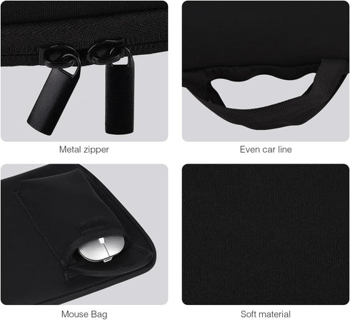 Wireless Keyboard Storage Bag, Portable Case, Dustproof, Waterproof, for Dell KM3322W/HP 230/HP 330 Combo (Black)