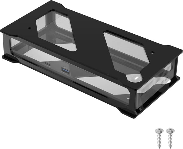 Docking Station Mounting Stand for Dell WD19 Series Dock, Wall Mount and Under Desk Acrylic Holder