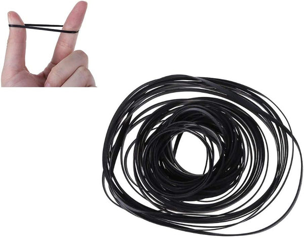 Cassette Tape Machine Recorder Rubber Belt, 50Pcs Maintenance Mix Flat for Recorders, CD-ROM, Video Machines