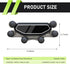 lekiliky Car Vent Phone Mount, Adaptive Mirror-Type & Scratch-Resistant Vent Navigation Holder, Shock-Absorbing