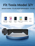 Fit Tesla Model 3 Model Y Phone Mount Holder, Silicone Without Noise, Tesla Model 3 Model Y Accessories with Silicone