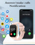 RUIMEN Smart Watches for Men Women, 1.8" Smartwatch for iOS/Android Phones, Fitness Tracker with Heart Rate/Sleep