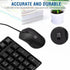 Gofreetech Wired Keyboard and Mouse Combo, Full-Size USB Plug-and-Play Optical Mouse for Desktop and Laptop