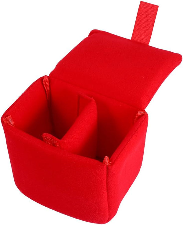 DSLR Camera Bags, Portable Camera Cases, Shock Protection Cases, Messenger Bags, Photography Accessories (Red)