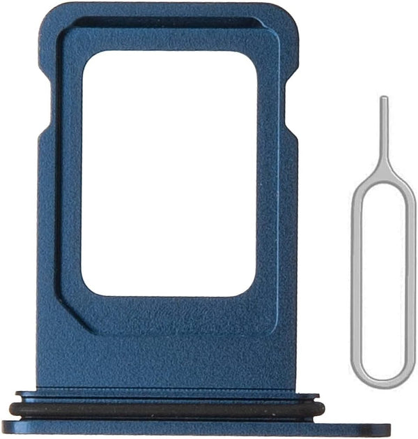 SIM Card Tray Holder Replacement for iPhone 12 Pro/Pro Max (Pacific Blue) with Eject Pin & Waterproof Rubber Ring
