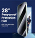 MAGIC JOHN Privacy Glass Screen Protector for iPhone 15 Plus 6.7" - 2 Pack, Easy Bubble-Free Installation, Auto