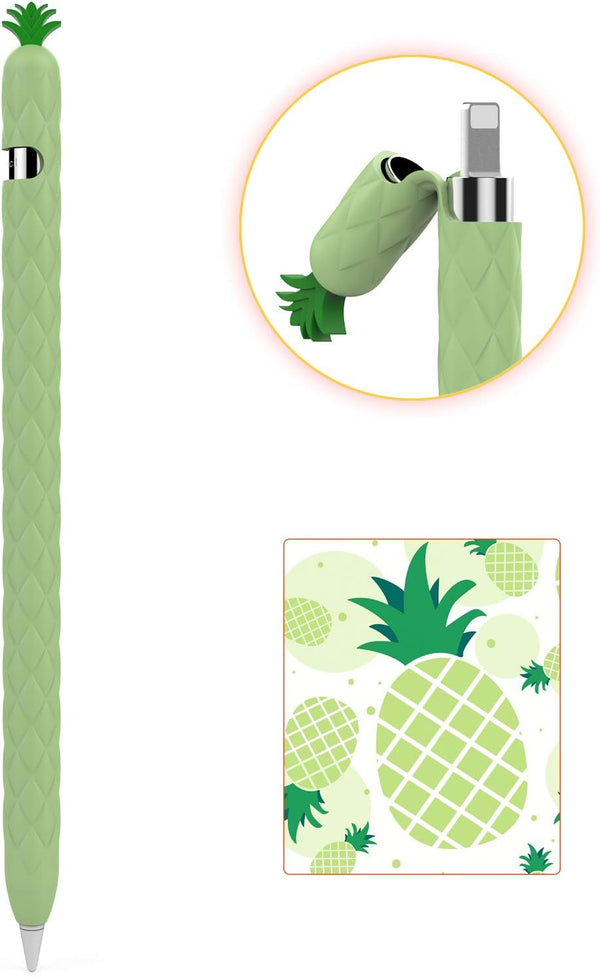 AhaStyle Cute Fruit Design iPencil Case Sleeve, Silicone Soft Protective Cover for Apple Pencil 1st Generation