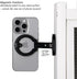 Amlanpin 1/4" Dual Magnetic Phone Holder, Screw Tripod Mount, Gym Magnetic Phone Stand for Car (Black)